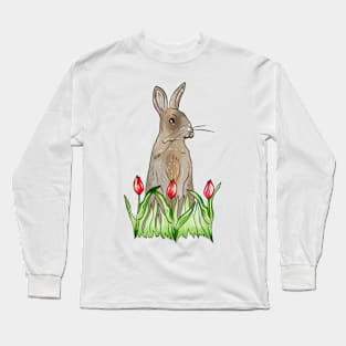 European Rabbit Long Sleeve T-Shirt